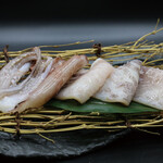 Salt-grilled squid