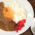 Gaden Hoteru Hayashi - ＠はやし喫茶カフェスャルランチ　カニクリームコロッケカレー　サラダ　コーヒーセット　700円　（ラストオーダーは13：00）