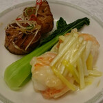 東天閣 - 海鮮の二種盛り