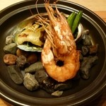 Kaikatei Souan - 強肴  活鮑ステーキ  シラサ海老唐揚げ