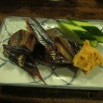 ばんや - にしんときゅうりの取り合わせ。日本酒進みます。