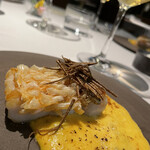 Restaurant Le Proust Miura - 甘鯛の鱗焼き　ポロネギのシャンパン風味　ソースベアルネーズ