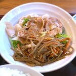 さくら本店 - (ﾗﾝﾁ)さくら定食 変わり鉢：豚しゃぶときんぴらのサラダ　2020.10.27