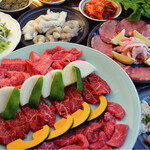 炭火焼肉 米沢亭 - 3500円コース