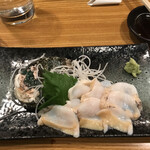魚北水産 - 鮑刺しが500円と⁈