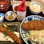 Tonkatsu Hachi Bee - 選べる膳(たから豚のロース＋大海老フライ）1,580円