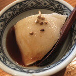 宇奈根 山中 - 蕎麦がき　黒蜜かけ