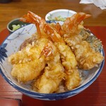 天乙 - 海老が5本乗った天丼