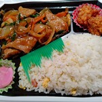 美食亭 - 【2020.11.3(火)】レバニラ炒め弁当598円