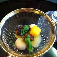 日本料理 弁慶 ホテル日航大阪 - 炊合 蛸 小芋 冬瓜 南瓜