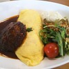 Clover cafe - オムライスハンバーグ 850円