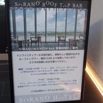 SORANO ROOFTOP BAR - ホテル入口の説明