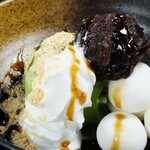 Shiratama zenzai ice cream