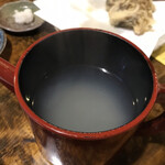 うずら家 - 蕎麦湯