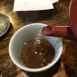 うずら家 - 蕎麦湯