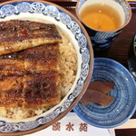 Tansuien - うな丼、上。2,150円。