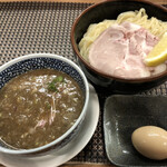Seaburano Kami Fushimi Gouriki - （昼夜１０食限定）豚骨魚介つけ麺（大）＆ 味玉