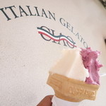 イタリアンジェラート CIAO - 白桃と巨峰