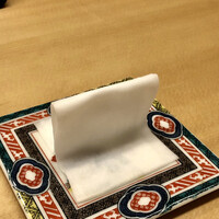 羽田市場 ギンザセブン - お寿司を手で摘む時に拭くためのティッシュ