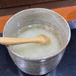 そば くら富 - どろどろ粘度高い蕎麦湯に蕎麦焼酎