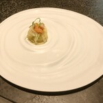 イチリン ハナレ - 搾菜のカッペリーニ 甘海老と雲丹のせ