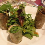 ガラムマサラ - パクチー春巻