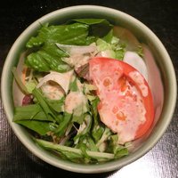 銀座むらき - 甘エビ＆まぐろ丼 1000円 のサラダ
