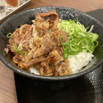 カルビ丼とスン豆腐専門店 韓丼 - セットのミニカルビ丼