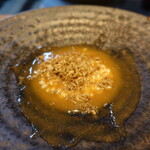 明道町中国菜 一星 - コーチン白湯スープにご飯を入れてトリュフ雑炊風