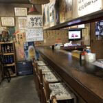 居酒屋　ニシオカ - 入るとこの内観。たまりません。