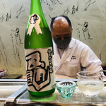 寿司栄 - インテリア　オープンカウンター