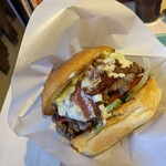 66DINER - バーガー袋に入れるとこんなかんじ