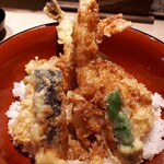 Senoumi - 天ぷらは海老、ホッケ、シシトウ、カボチャ、ナス