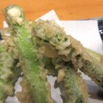 あじ彩 - あじ彩 「アスパラ天ぷら」