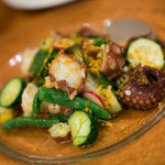 ロアジ - 地蛸、旬野菜、カラスミマリネ