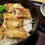 馳走 啐啄一十  - (23)炭火焼き真穴子(長崎県対馬列島産)のあなご飯
      産卵期は初夏～初秋、旬は夏～秋
      単身赴任を慮って下さり、広島名物のあなご飯を出して下さいました。