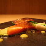 RISTORANTE IL NODO - 天城 下山さんの3年アマゴ 0年黄金いくらアップ