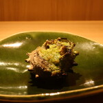 RISTORANTE IL NODO - サザエの壺焼きの状態でのプレゼンテーション