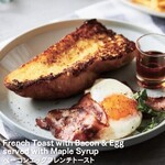 French cuisine Bacon&Egg with Maple