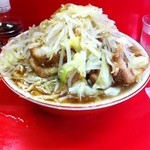 ラーメン二郎 三田本店 - 大豚Wヤサイニンニクアブラタップリカラメ