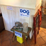 DOG DEPT CAFE - 犬用の水はセルフ