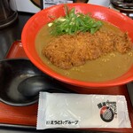 極楽うどん TKU - カツカレーうどん（￥1100）