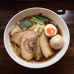 麺座 かたぶつ - 金華豚追い煮干し中華そば プレミアムversion チャーシュー麺 1300円