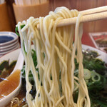博多中華そば 元祖 - 長浜タイプな極細ですから、喉ごし抜群