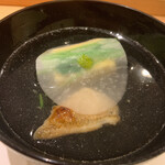 割烹 一楓 - お椀：すっぽんとのどぐろ 多分すっぽんの出汁。出汁が美味しい。