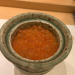 割烹 一楓 - いくら　茶わん蒸し いくらご飯？って思ったら、茶わん蒸し。 ちょっと皮が固いかな。