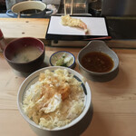 天すけ - 天すけ(東京都杉並区高円寺北)玉子ランチ 1,500円〜玉子天丼と海老