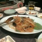 赤坂韓国料理・焼肉 兄夫食堂 - チャプチェも、口当たりよし。