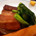 居酒屋 ほがら家 - 豚の角煮と大根、温泉玉子