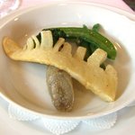 フランス料理グルメ - Ｂランチの肉料理の別皿になった付け合わせ